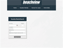 Tablet Screenshot of beachviewrealty.com
